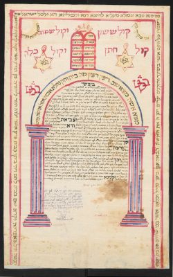 Spain CSIC CSIC001222950 — Ketubá o Contrato matrimonial
