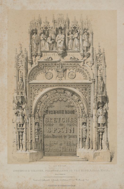 Cleveland clevelandart-2012.264-picturesque-sketches — Picturesque Sketches in Spain: Title Page (Thomas Allom / David Roberts, 1837)