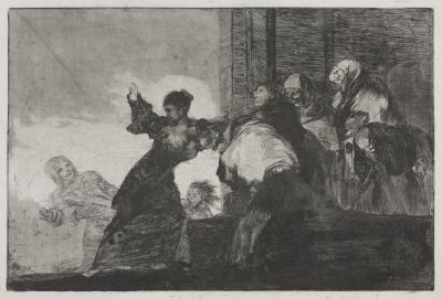 Cleveland clevelandart-1996.7-the-proverbs-two-hea — The Proverbs: Two Heads are Better than One or Poor Folly (Goya, Disparates)