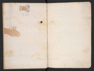 BNE MSS/7453 — Castillo, Alonso del : [Papeles varios de Alonso del Castillo]