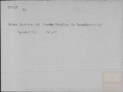 PARES DNSD-SECRETARIA,FICHERO,13,C0172764 — Ficha de M Coran
