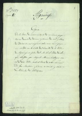 PARES LUQUE,C.70,D.71 — Traslado realizado por José Martínez Corán, escribano público, de una escritura de reconocimiento de un censo enfitéutico impuesto sobre una...