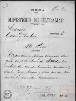 PARES ULTRAMAR,2099,Exp.46 — Sobre juicio contra el árabe Jorge Bagos
