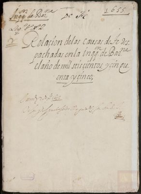 PARES INQUISICIÓN,1593,Exp.9 — Relación de causas de fe del Tribunal de la Inquisición de Barcelona. 1655