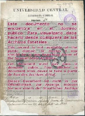PARES UNIVERSIDADES,6719,EXP.9 — Expediente académico de José Ortega Gasset, alumno de la Facultad de Filosofía y Letras de la Universidad Central